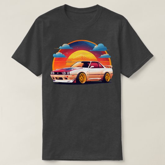 T-shirt Ligne Skyline Nissan 2000 (Design devant)