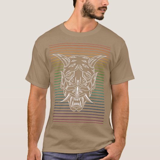 T-shirt Lignes Blanches Shinigami (Devant)