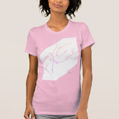 T-shirt Lignes bleu 2 (Devant)