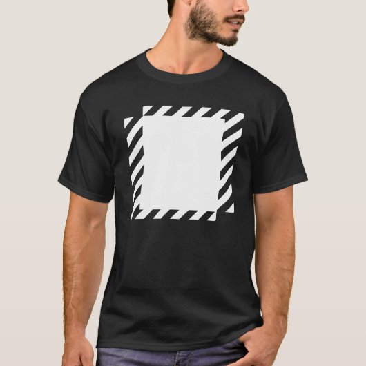 T-shirt lignes carrés conception (Devant)