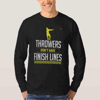 T-shirt Lignes De Finition Épaisse Marteau Jetant Jetant A