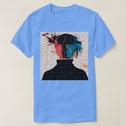 T-shirt Lignes de formes de papier à cheveux (Design devant)