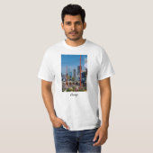 T-shirt Lignes de Navy Pier (Devant entier)