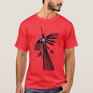 T-shirt Lignes de Nazca Pérou à Hummingbird condor silhoue