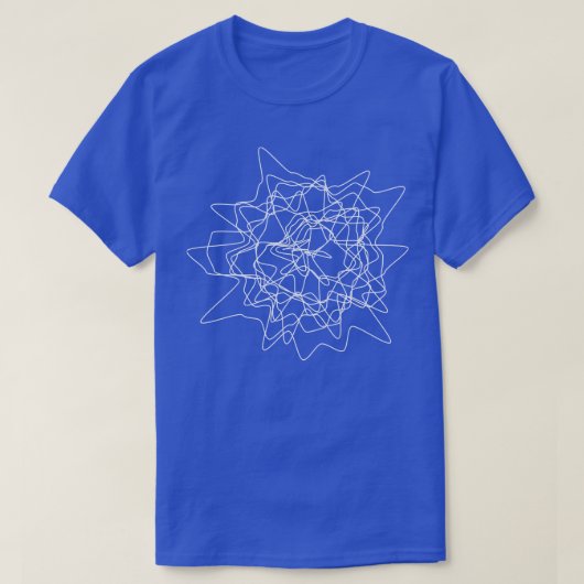 T-shirt lignes déformées conception 1 (Design devant)