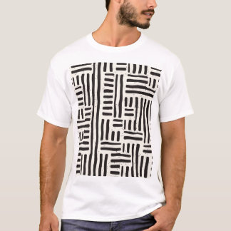 T-shirt Lignes dessinées à la main, texture grossière et t