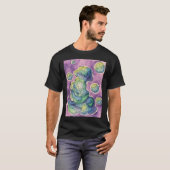 T-shirt Lignes d'une méduse (Devant entier)