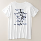 T-shirt - lignes familiales (Design dos)
