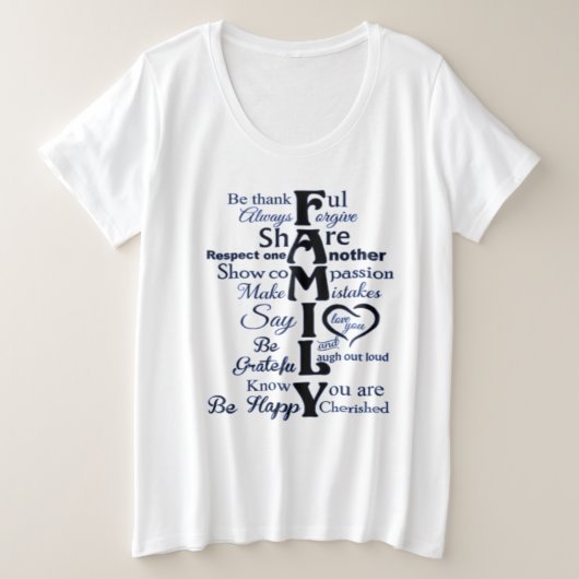 T-shirt - lignes familiales (Design devant)