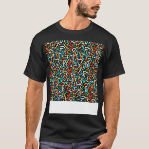 T-shirt Lignes géométriques Motif Abstraites sans couture