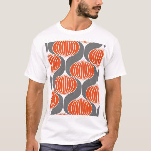 T-shirt Lignes ondulées : motif vintage géométrique.