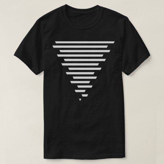T-shirt Lignes triangulaires conception 2 (Design devant)
