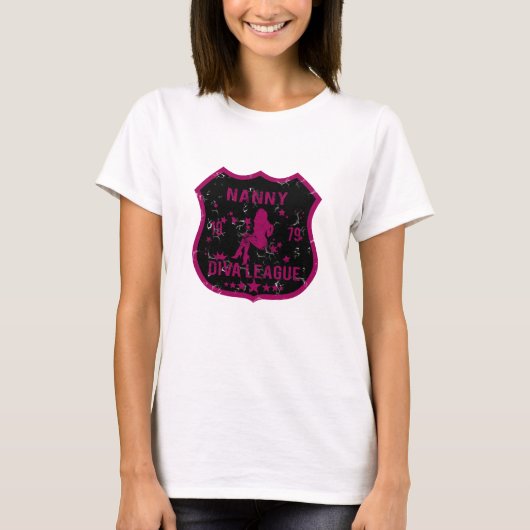 T-shirt Ligue de diva de bonne d'enfants (Devant)