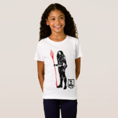 T-Shirt Ligue de Justice | Aquaman Pose Noir Pop Art (Devant entier)