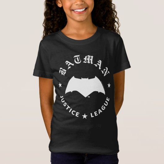 T-Shirt Ligue de Justice | Batman Retro Bat Emblem (Devant)