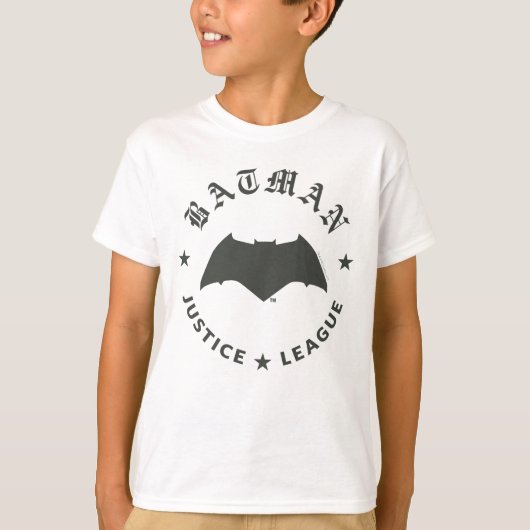 T-shirt Ligue de Justice | Batman Retro Bat Emblem (Devant)