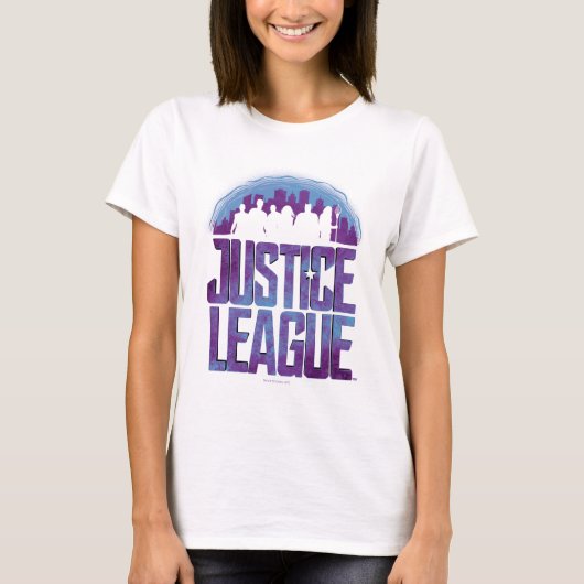 T-shirt Ligue de Justice | Justice League City Silhouette (Devant)