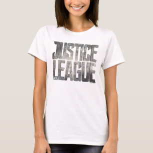 T-shirt Ligue de Justice Logo métallique de la Ligue de