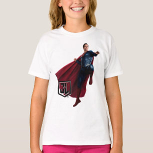 T-shirt Ligue de Justice   Superman Sur Le Champ De Batail