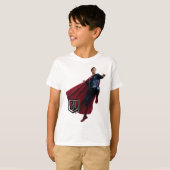 T-shirt Ligue de Justice | Superman Sur Le Champ De Batail (Devant entier)