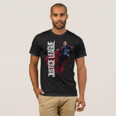 T-shirt Ligue de Justice | Superman Sur Le Champ De Batail (Devant entier)