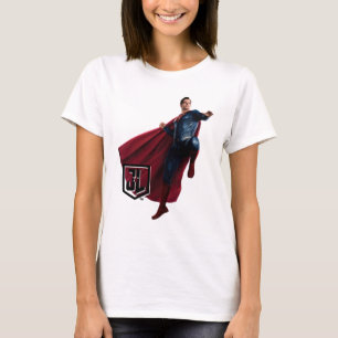 T-shirt Ligue de Justice Superman Sur Le Champ De Batail