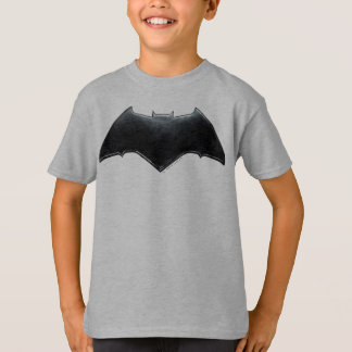 T-shirt Ligue de Justice | Symbole de batman métallique