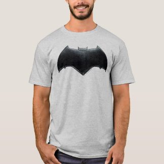 T-shirt Ligue de Justice | Symbole de batman métallique