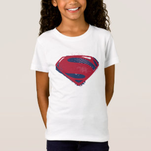T-Shirt Ligue de Justice Symbole Superman brosse et demi