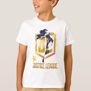 T-shirt Ligue de Justice Wonder Woman JL Logo Pop Art