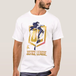 T-shirt Ligue de Justice Wonder Woman JL Logo Pop Art