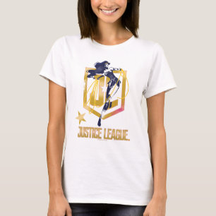 T-shirt Ligue de Justice   Wonder Woman JL Logo Pop Art
