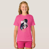 T-shirt Ligue de Justice | Wonder Woman Profil Pop Art (Devant entier)