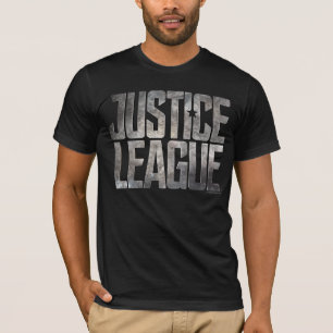 T-shirt Ligue de la justice Logo métallique de la Ligue d