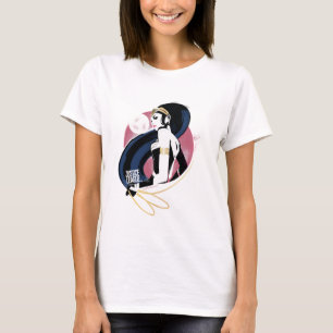 T-shirt Ligue de la justice Profil de la femme Wonder Pop
