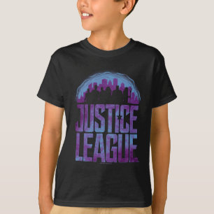 T-shirt Ligue de la justice Silhouette de la Ligue de la