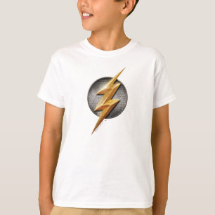 T-shirt Ligue de la justice Symbole Flash Metallic Bolt