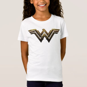 T-Shirt Ligue de la justice Symbole Metallic Wonder Woman