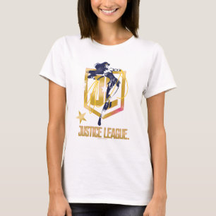 T-shirt Ligue de la justice Wonwoman JL Logo Pop Art