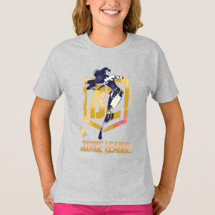 T-shirt Ligue de la justice Wonwoman JL Logo Pop Art