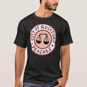T-shirt Ligue de leur propre - Rockford Peaches Baseball ¾