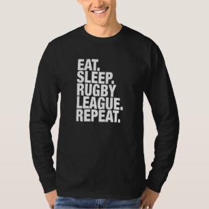 T-shirt Ligue de rugby Dormir Répéter
