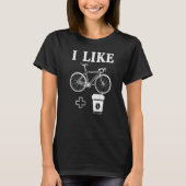 T-shirt Like Bikes And Coffee Bicycle Cycle Cycling Graph (Devant)