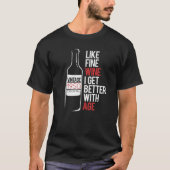 T-shirt LIKE FINE WINE I GET BETTER WITH AGE 1950 Birthday (Devant)