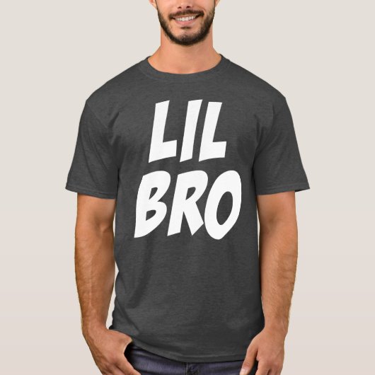 T-shirt Lil Bro Les Frères Anciens Garçons Qui Corresponde (Devant)