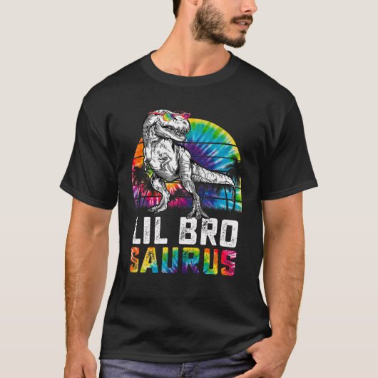 T-shirt Lil Brosaurus T Rex Dinosaur Lil Bro Saurus (Devant)