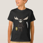 T-shirt Lil Doom Moose - Funny Reaper Cartoon  (Devant)