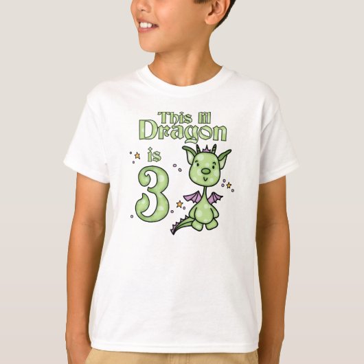 T-shirt Lil Dragon 3e anniversaire (Devant)