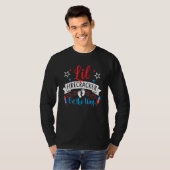 T-shirt Lil Firecracker Sur Le Chemin Mignonne 4 juillet P (Devant entier)