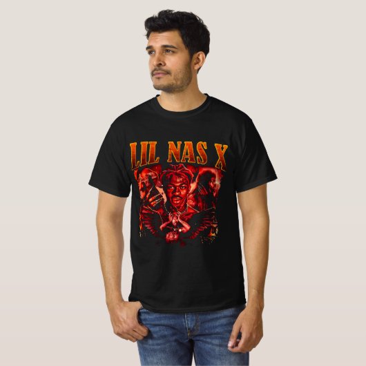 T-shirt " Lil Nas X Appelez-Moi Par Votre Nom Trending Uni (Devant entier)